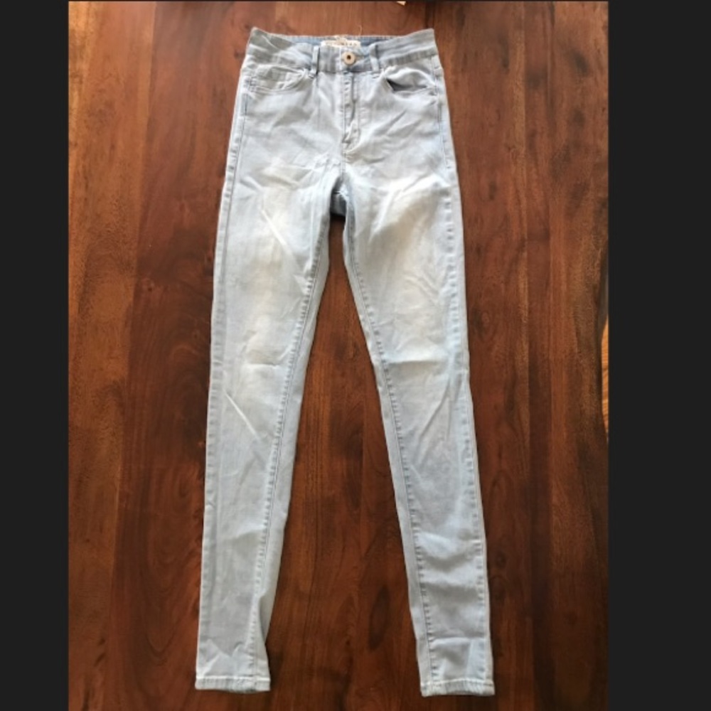 Bullhead Super High Rise Skinniest Light Blue Jean